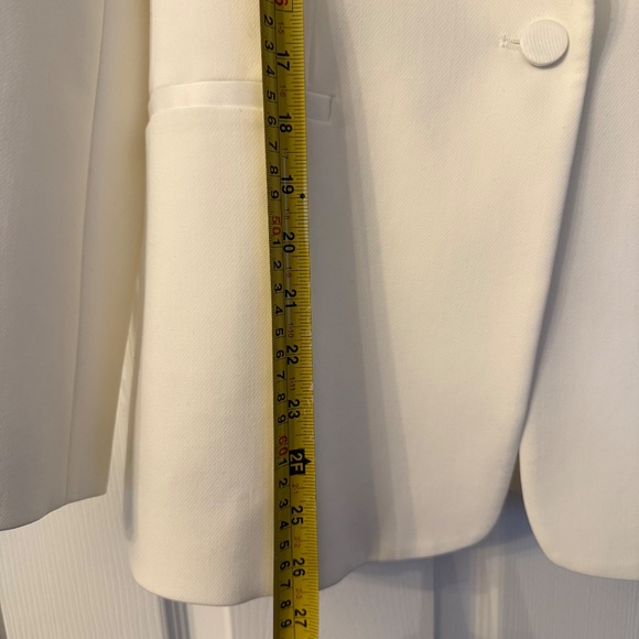 Zara White Tuxedo Blazer - Picture 8 of 9